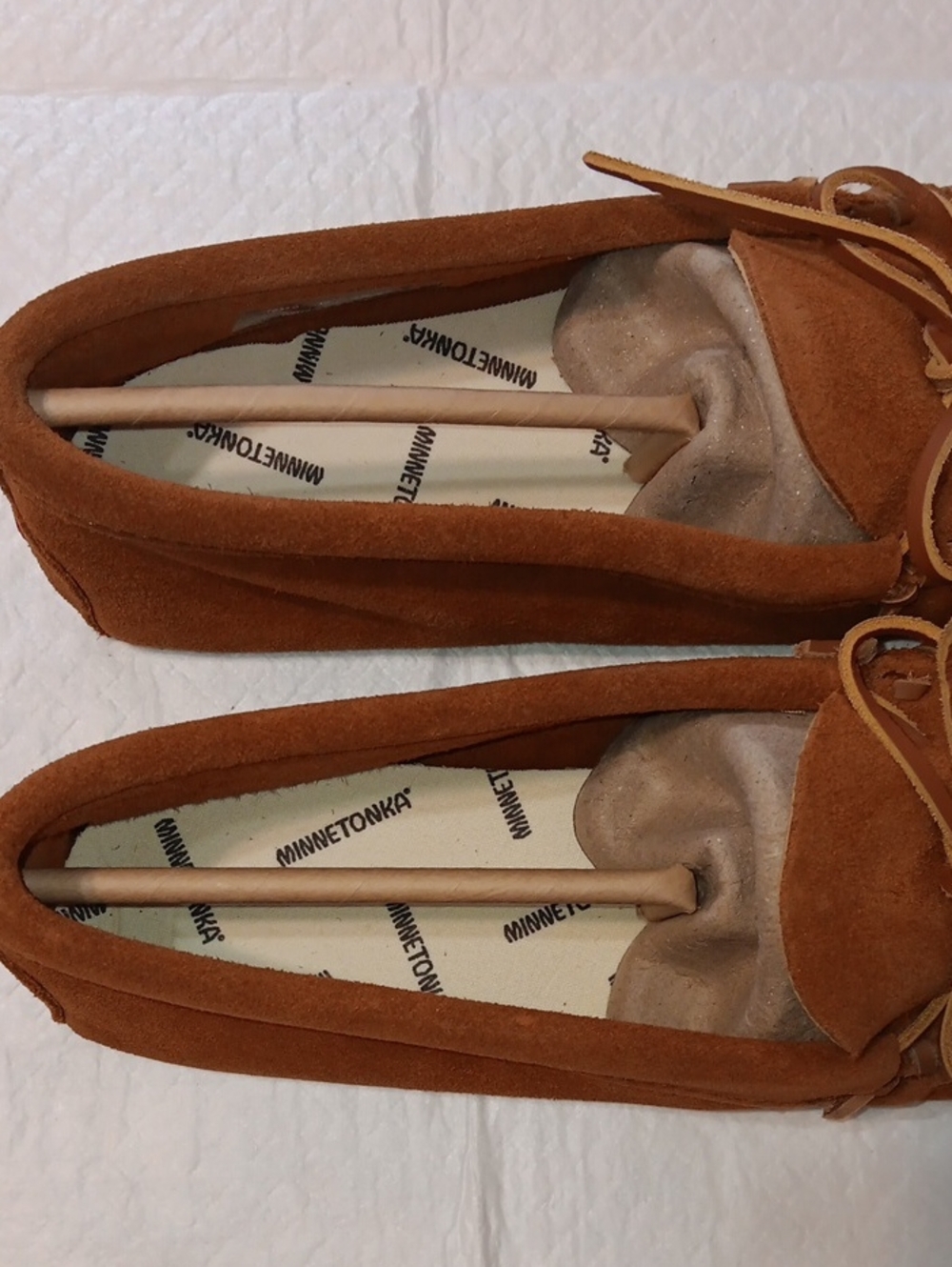 Minnetonka Mens Brown Suede Animikii Thunderbird Beaded Moccasins 10 - Picture 2 of 11